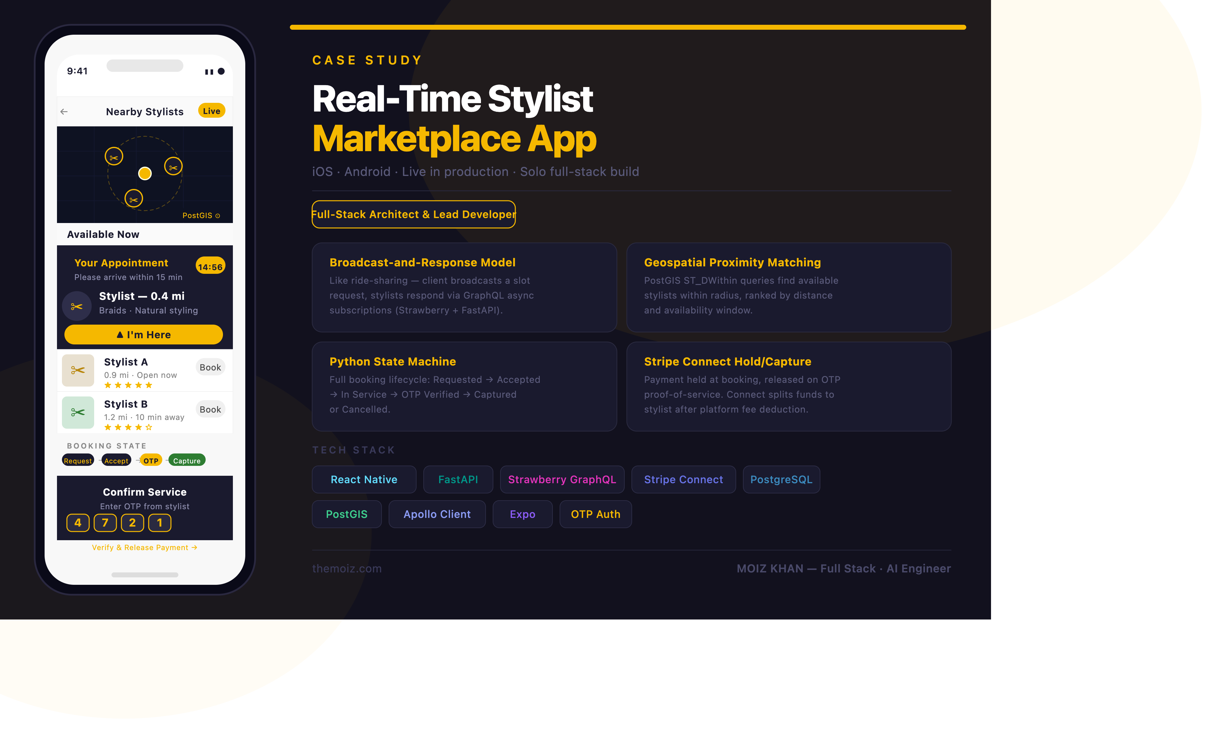 Real-Time Stylist Marketplace App